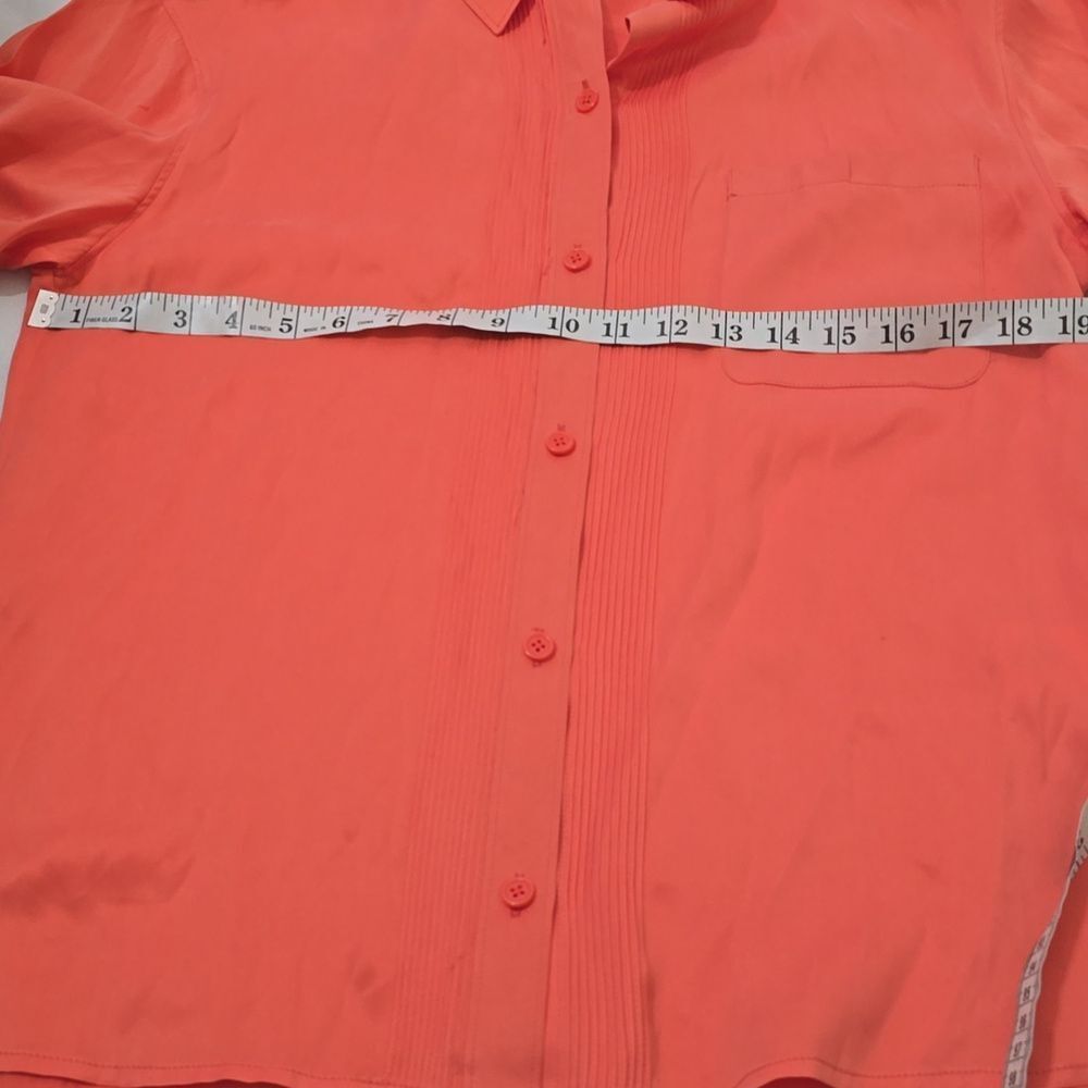 Equipment Coral Silk/viscose Blend Blouse M - Picture 5 of 8